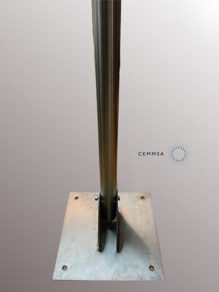 BASE PARA MASTIL FIJA INOXIDABLE – CEMMSA